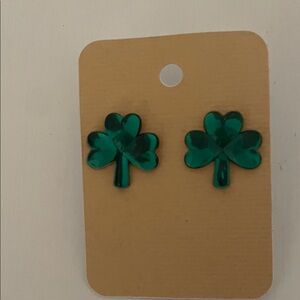 Green Clover Earrings